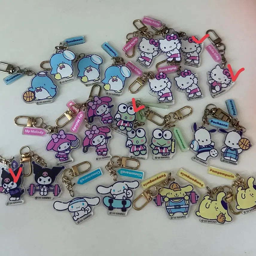 [BUNJANG] Sanrio Characters Surprise My Keyring 16 Types Full Set / 산리오 캐릭터즈 서프라이즈 마이 키링 16종 풀세트