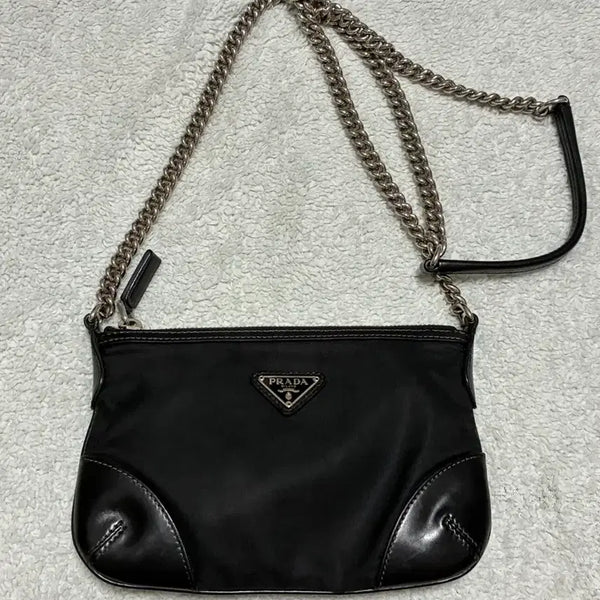 [BUNJANG] Prada Chain Crossbody Bag Black / (정품)프라다 체인 크로스백 블랙