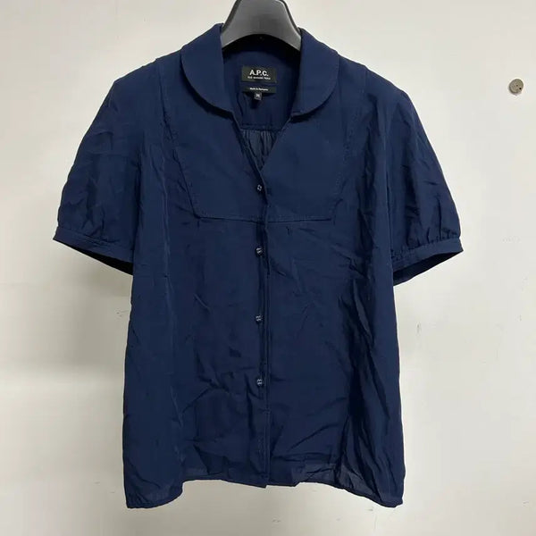 [BUNJANG] A.P.C. Navy Viscose Shirt Size 38 / A.P.C. 네이비 비스코스 셔츠 38