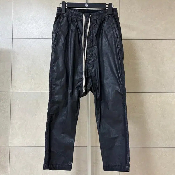 [BUNJANG] Rick Owens Coated Drawstring Pants XS / 릭오웬스 왁스 코팅 드로스트링 팬츠 XS