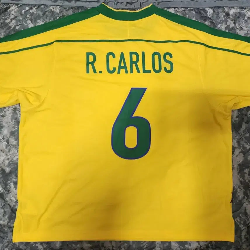 [BUNJANG] Nike Brazil 1998 Reissue R. Carlos Jersey / 나이키 브라질 1998 리이슈 카를로스 마킹