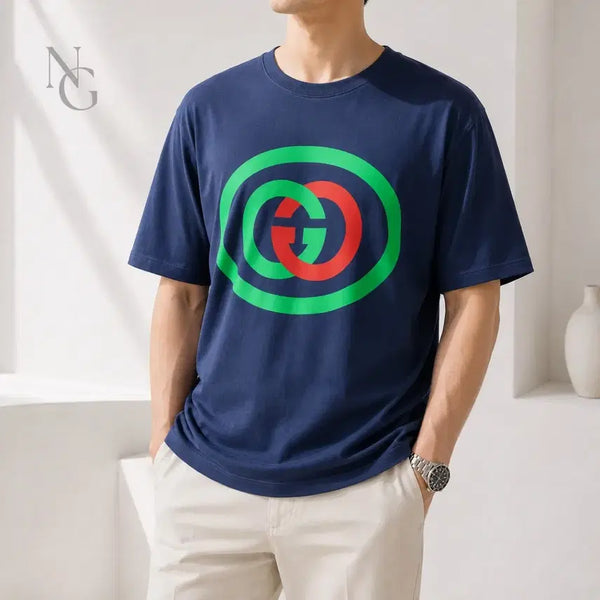 [BUNJANG] Gucci Interlocking G Short Sleeve T-Shirt Blue Size S / [정품/미착용] 구찌 인터로킹 G 반팔 티셔츠 블루 S / 95