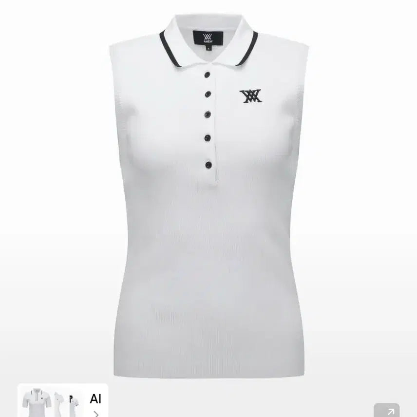 [BUNJANG] ANEW Women's Ribbed Sleeveless Cooling Top / 택새것) 어뉴 ANEW 여성 골지 민소매 냉감티