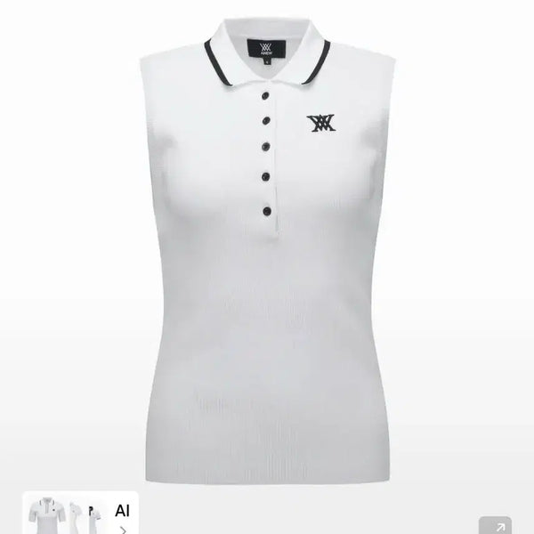 [BUNJANG] ANEW Women's Ribbed Sleeveless Cooling Top / 택새것) 어뉴 ANEW 여성 골지 민소매 냉감티