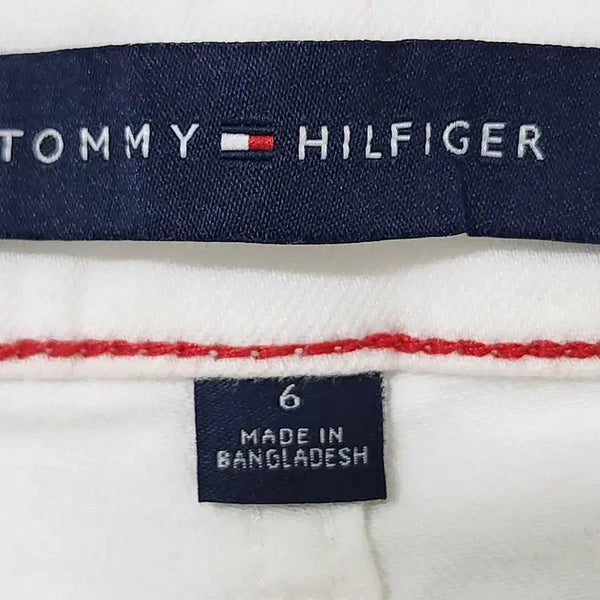 [BUNJANG] Tommy Hilfiger White Denim Pants Roll-up / 타미힐피거 흰색 데님 팬츠 롤업