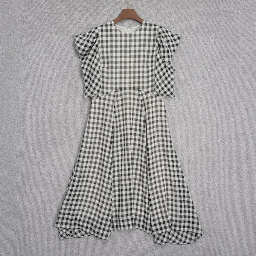 [BUNJANG] JILLSTUART JSNY Women's Gingham Check Long Dress Size 66 / 질스튜어트 JSNY 여성 깅엄체크 롱 원피스 66size