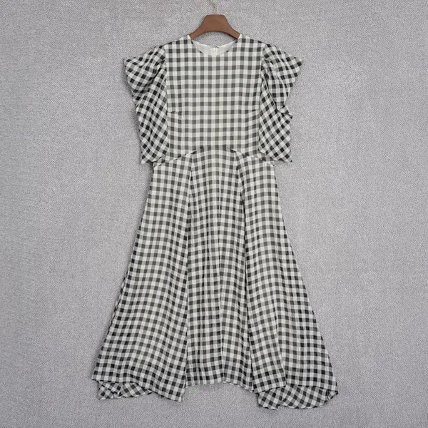[BUNJANG] JILLSTUART JSNY Women's Gingham Check Long Dress Size 66 / 질스튜어트 JSNY 여성 깅엄체크 롱 원피스 66size
