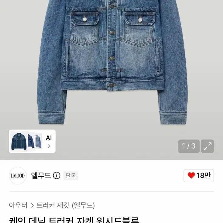 [BUNJANG]  Elwood Cane Trucker Jacket / 엘무드 케인 트러커자켓 48