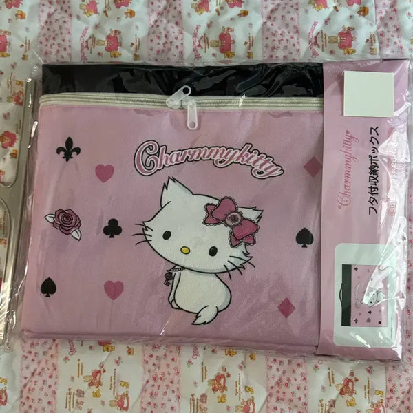 [BUNJANG] Sanrio Hello Kitty Pink Zipper Storage Box / 챠미키티 핑크 지퍼 수납박스