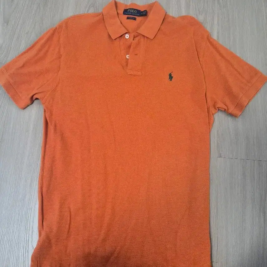 [BUNJANG] Polo Ralph Lauren Classic Fit Orange Polo T-Shirt / 폴로 랄프로렌 반팔 카라티 오렌지 클래식핏