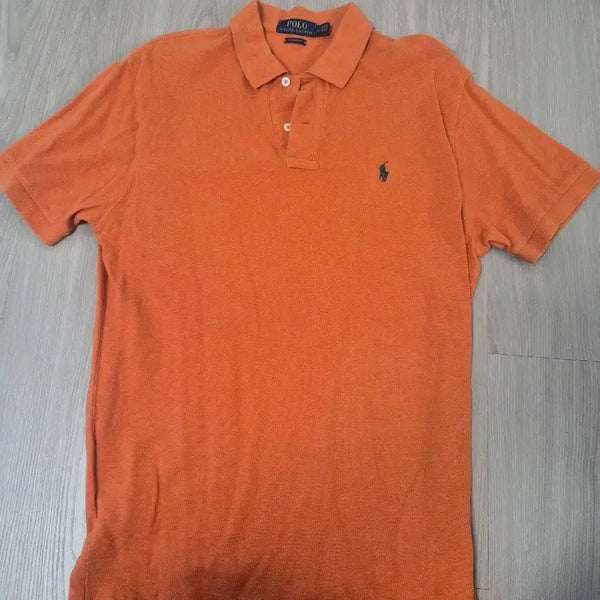 [BUNJANG] Polo Ralph Lauren Classic Fit Orange Polo T-Shirt / 폴로 랄프로렌 반팔 카라티 오렌지 클래식핏