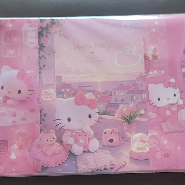 [BUNJANG] Sanrio Hello Kitty Pink Wrapping Paper A4 / 산리오 키티 핑크 랩핑지