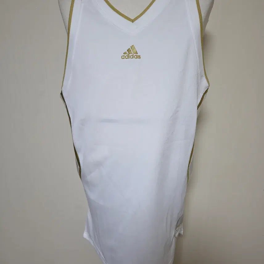 [BUNJANG] Adidas T-MAC Tracy McGrady Basketball Tank Jersey White Gold / 아디다스T-MAC트레이시 맥그레이디 농구 나시 저지 95(M)정품 화이트 골드