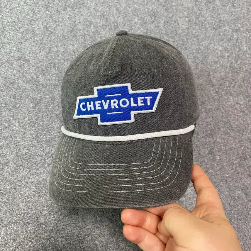 [BUNJANG] Chevrolet Washed Logo Embroidered Cap / 쉐보레 CHEVROLET 워시드 로고 자수 모자