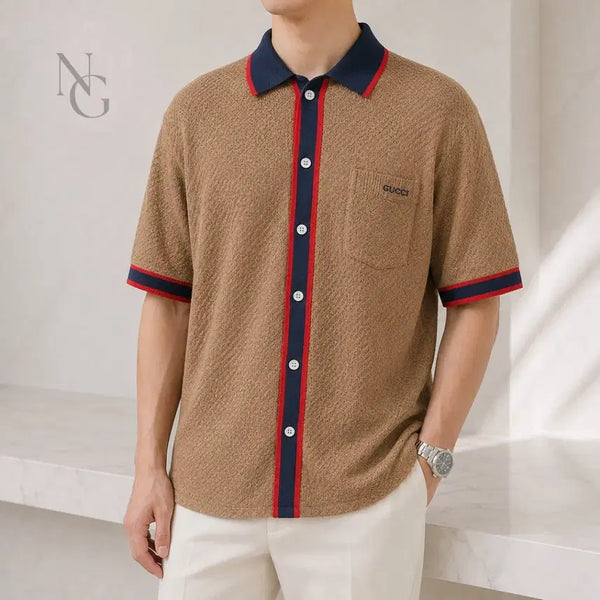 [BUNJANG] Gucci Wool Blended Polo PK Collar T-shirt XL / [정품/한정판] 구찌 울 블렌디드 폴로 PK 카라티 XL / 105