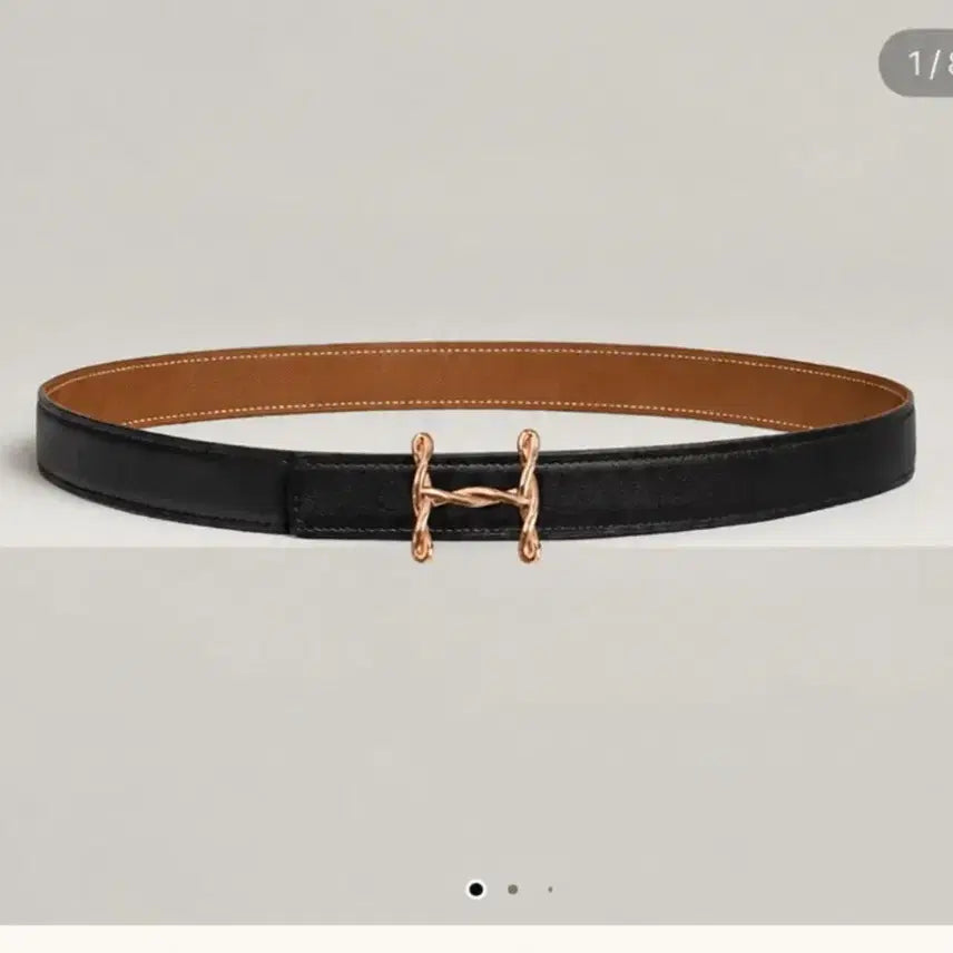 [BUNJANG] Hermès Mors H Belt Buckle & Reversible Leather Strap 24mm / [정품]26년5월신세계구매 에르메스 Mors H 벨트 버클 & 리버서블 가죽 스트랩 24mm