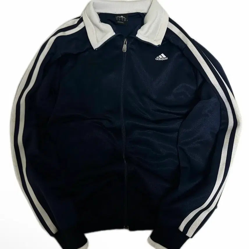 [BUNJANG] Adidas Old School Navy Track Jacket / 올드스쿨 네이비 삼선 아디다스 져지 집업