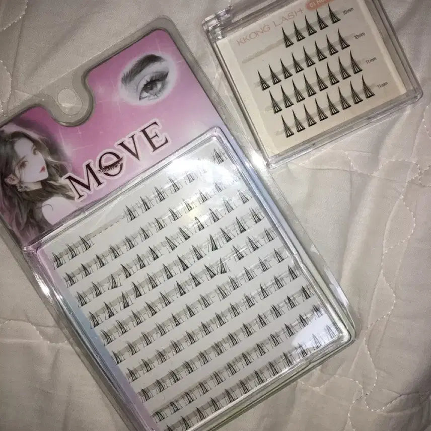 [BUNJANG] Under Eyelashes Bundle Set / (최종가)테무 알리 언더 속눈썹 + 다이소 노글루 꽁래쉬 01 허니 일괄