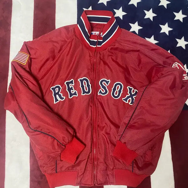[BUNJANG] Majestic Boston Bomber Bench Jacket (M) / 마제스틱 보스턴 봄버 벤치 자켓