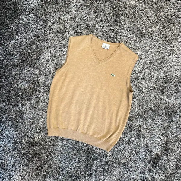 [BUNJANG] Lacoste V-Neck Wool Vest (Size 100) / 라코스테 브이넥 울 베스트 조끼 (100)