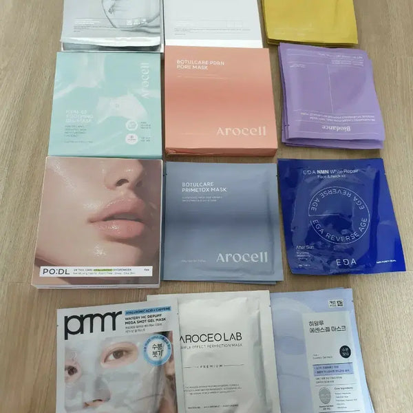 [BUNJANG] Assorted Gel Face Masks (40 Count) / 겔 마스크팩40개(바바코.아로셀.포들.바이오던스등 그외)