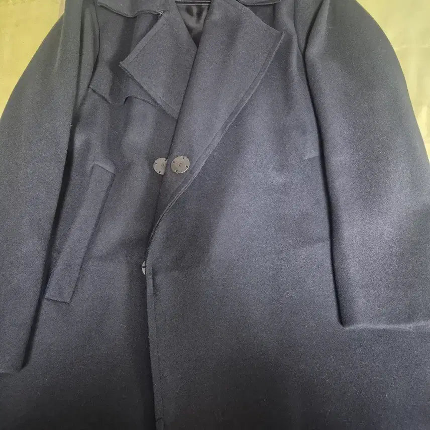 [BUNJANG] System Homme 14FW Wool Cashmere Oversized Trench Coat / 시스템옴므 14fw 울 캐시미어 트렌치 오버핏 코트 카키그레이