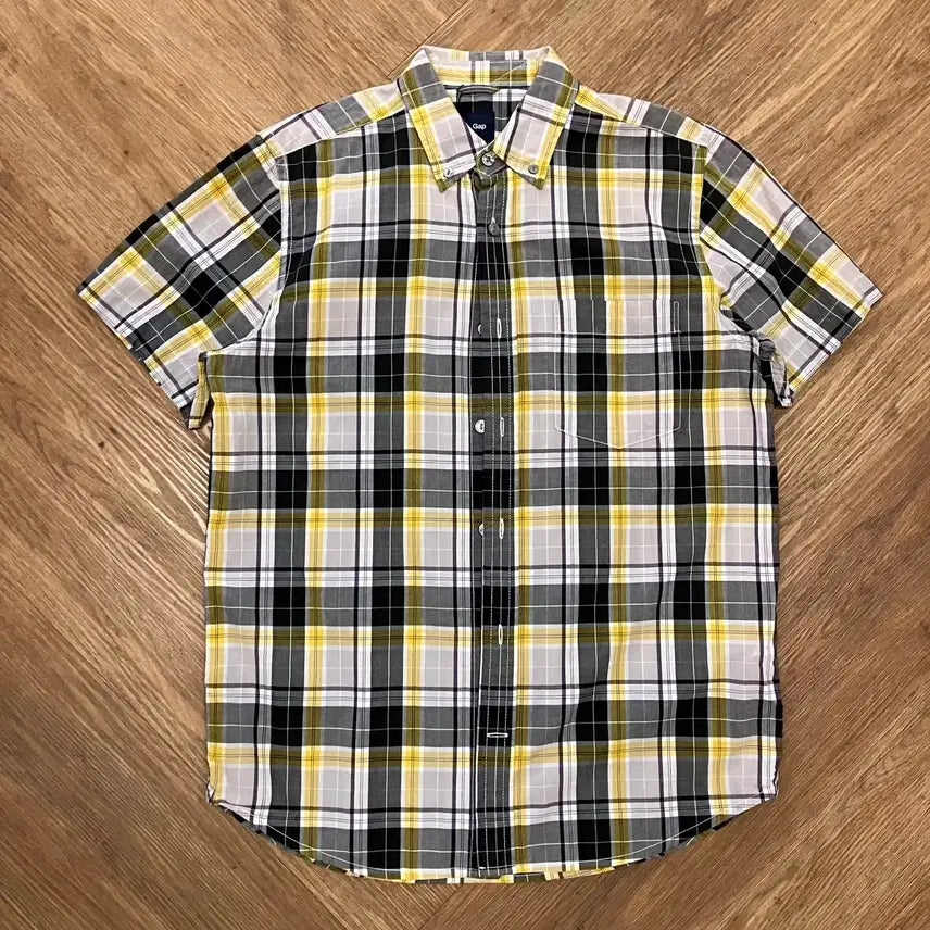 [BUNJANG] Gap Check Short Sleeve Shirt / N125 갭 체크 반팔셔츠