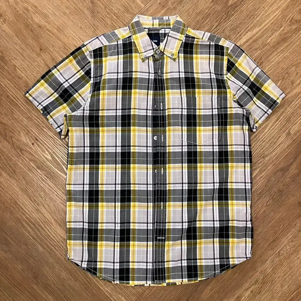 [BUNJANG] Gap Check Short Sleeve Shirt / N125 갭 체크 반팔셔츠