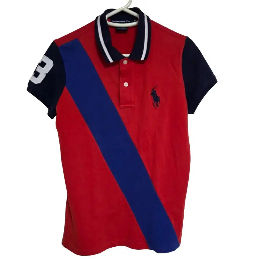 [BUNJANG] Polo Ralph Lauren Big Pony Red PK T-shirt (M) / 폴로 빅포니 레드 PK 반팔 카라티 (M)