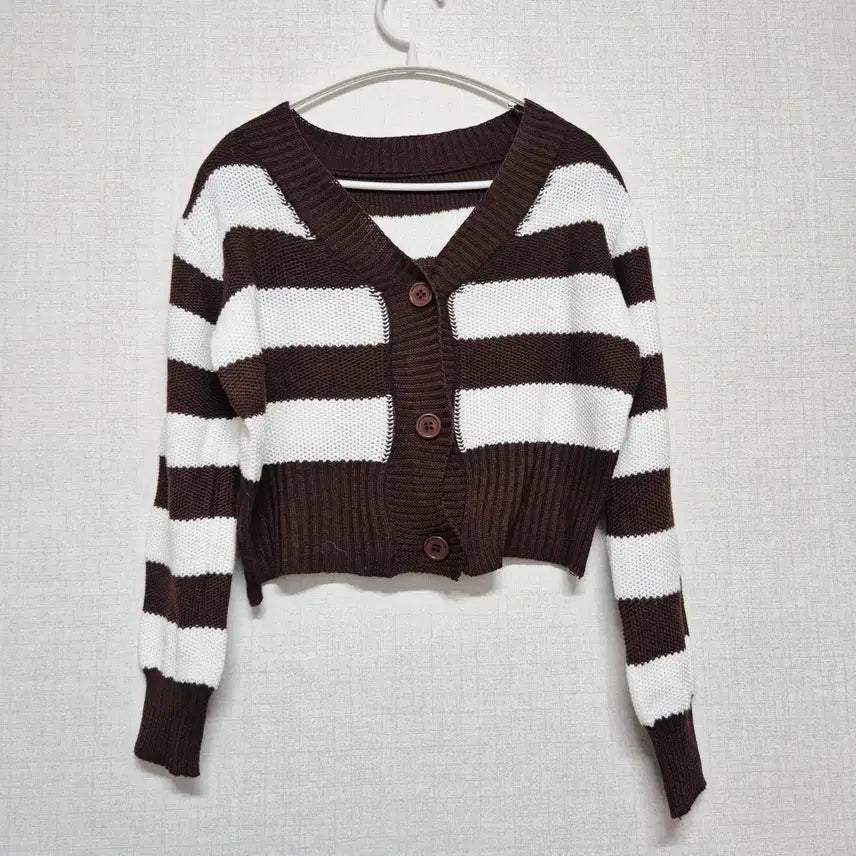 [BUNJANG] Stripe Knit Cardigan / 스트라이프 니트 가디건