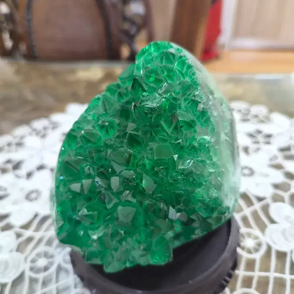 [BUNJANG] Natural Green Crystal Raw Stone (900-1000g) / 천연 녹색 수정원석(900~1000g)
