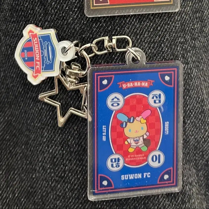 [BUNJANG] Suwon FC Sanrio Charm Keychain / K리그 수원fc 산리오 부적키링