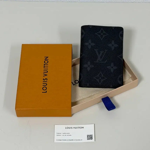 [BUNJANG] Louis Vuitton Monogram Eclipse Pocket Organizer Card Holder / 루이비통 신형 이클립스 포켓 오거나이저 카드지갑