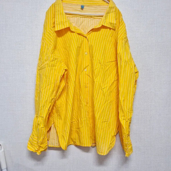 [BUNJANG] Yellow Stripe Shirt / 옐로우 스트라이프 셔츠