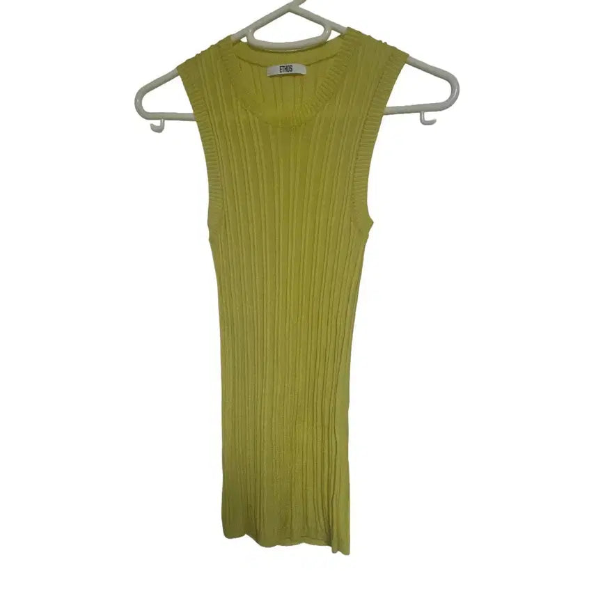 [BUNJANG] Ethos 25SS Sample Ribbed Sleeveless Knit Top / 에토스(ETHOS) 25SS SAMPLE 골지 민소매 슬리브리스 니트