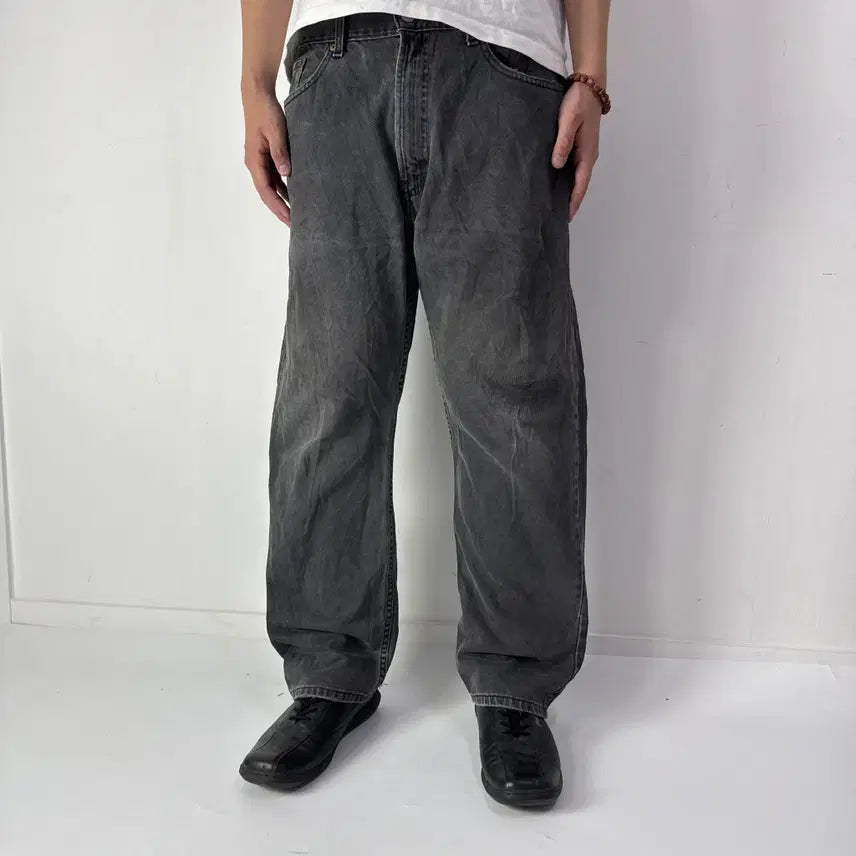 [BUNJANG] Levi's 505 Black Denim Pants / 리바이스 505 흑청 데님팬츠 No4