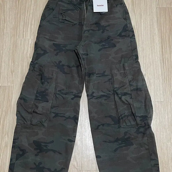 [BUNJANG] Karactor Lumping Cargo Pants Camo / 1size) 카락터 Lumping cargo pants / Camo