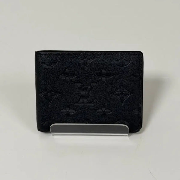 [BUNJANG] Louis Vuitton Monogram Shadow Bifold Wallet Black / 루이비통 모노그램 쉐도우 반지갑 블랙
