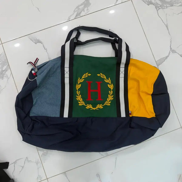 [BUNJANG] Tommy Hilfiger Bold H Patch Shoulder Duffle Bag / 타미힐피거 볼드 H 패치 숄더백 더플백