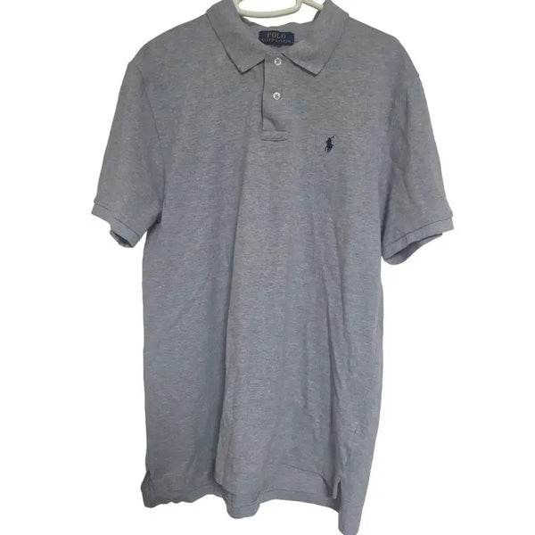 [BUNJANG] Polo Ralph Lauren Grey Short Sleeve Polo Shirt / 폴로 랄프로렌 그레이 반팔 카라티