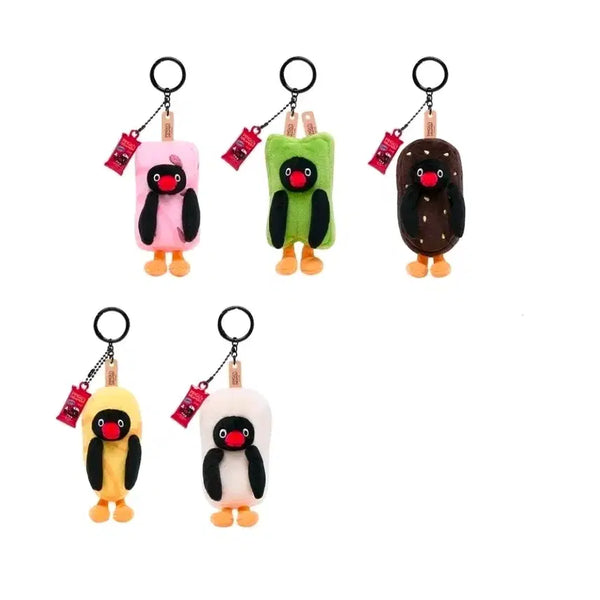 [BUNJANG] Creamery Pingoo Ice Cream Plush Keychain / 크리머리 핑구 아이스크림 인형 키링