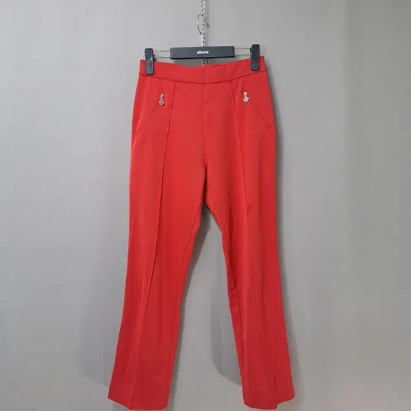 [BUNJANG] Red Summer Slacks Pants / 레드 여름용 바지 슬랙스