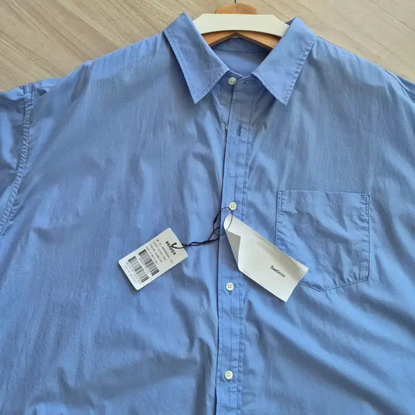 [BUNJANG] Fresh Service Blue Short Sleeve Shirt 3 / [새제품/1회세탁] 프레쉬서비스 블루 반팔 셔츠 3