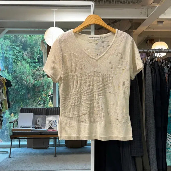 [BUNJANG] Hiroko Koshino Linen Knit / 히로코 코시노 린넨 니트