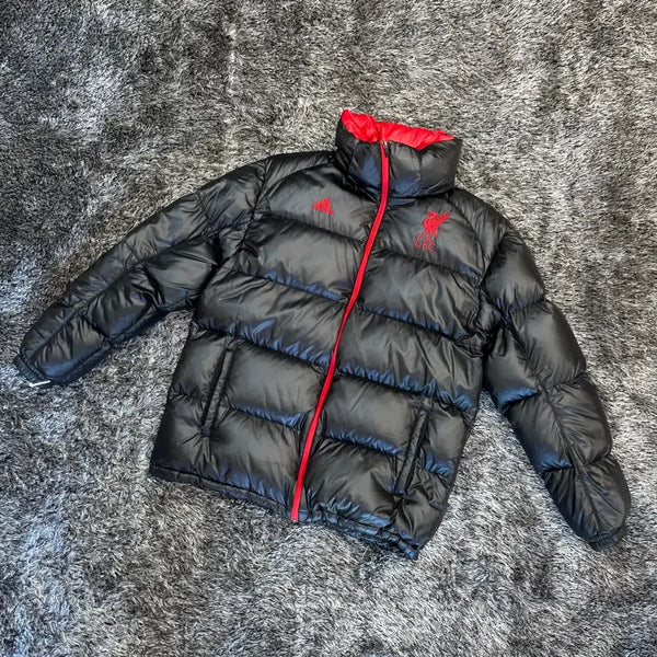 [BUNJANG] Adidas Liverpool L.F.C. Goose Down Puffer Jacket / 아디다스 리버풀 L.F.C 구스다운 패딩 (110)