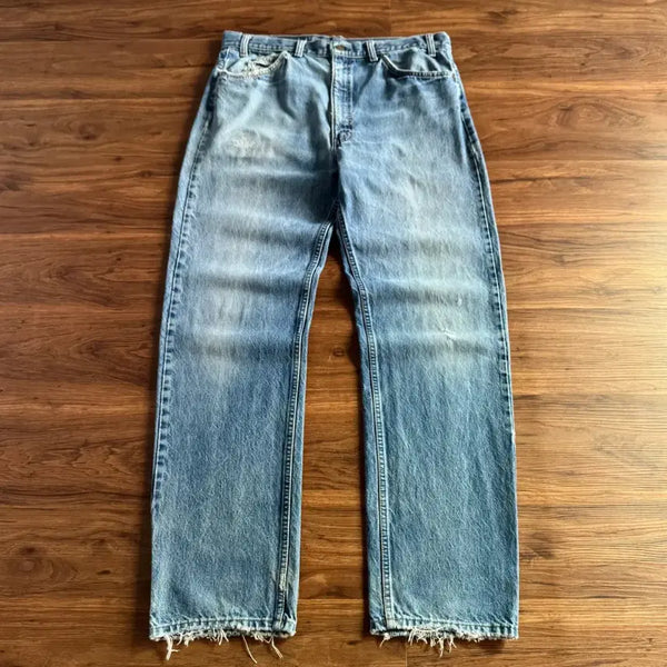 [BUNJANG] Levi's 505 Vintage Repaired Denim Pants / [38]90's 리바이스 USA 505 빈티지 리페어드 데님 팬츠