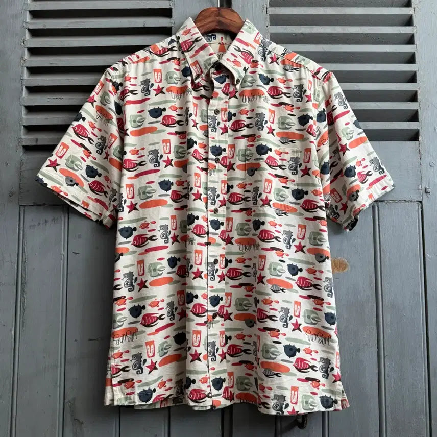 [BUNJANG] Sun Surf Oxford Hawaiian Shirt / [L]Sun Surf Under the Sed 옥스포드 하와이안 셔츠