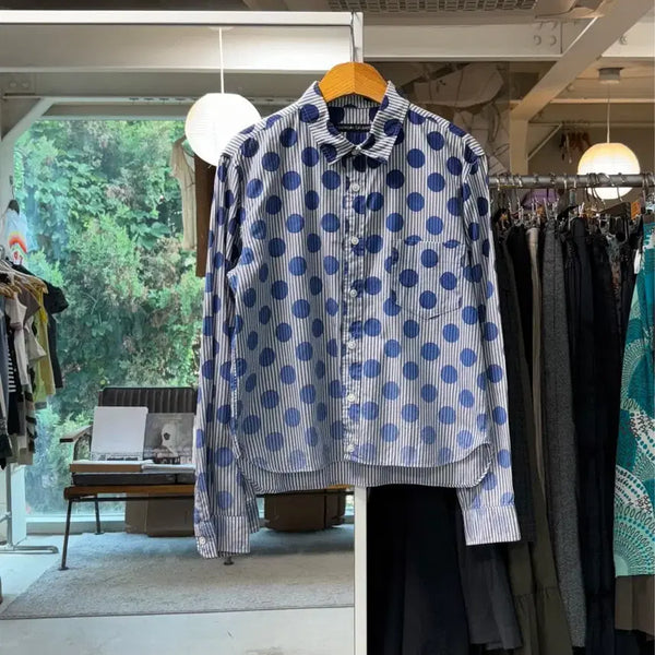 [BUNJANG] Tsumori Chisato Gradient Dot Stripe Shirt / 츠모리 치사토 그라데이션 도트 스트라이프 셔츠