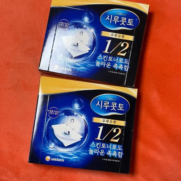 [BUNJANG] Srichocotto Ururu Cotton Pads 2-Bundle Set / 시루콧토 우루우루 화장솜 2개 일괄 새상품