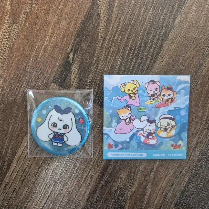 [BUNJANG] IVE MINI'VE Cherry Pin Button Badge / 아이브 미니브 체리 핀버튼 뱃지 새상품
